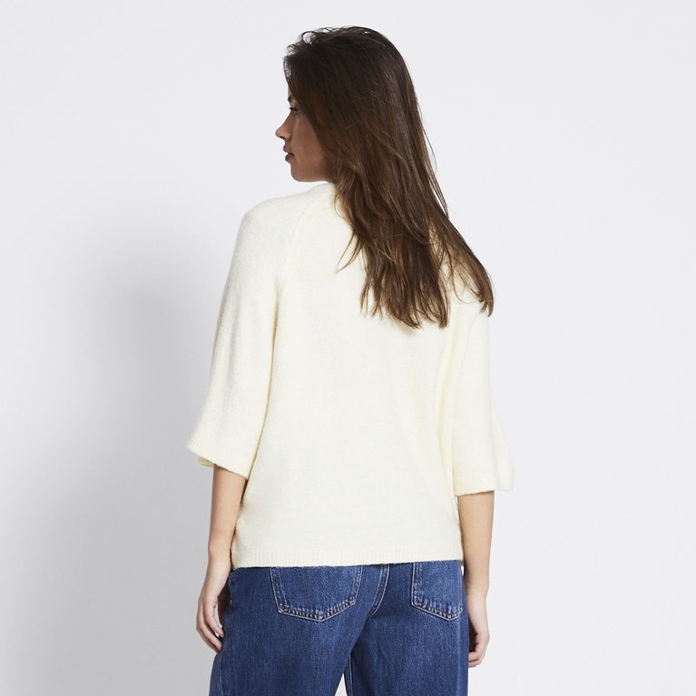 Basic knit tee "Everly" Light Yellow